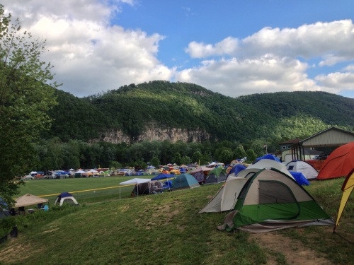 Tents at Delfest 2013